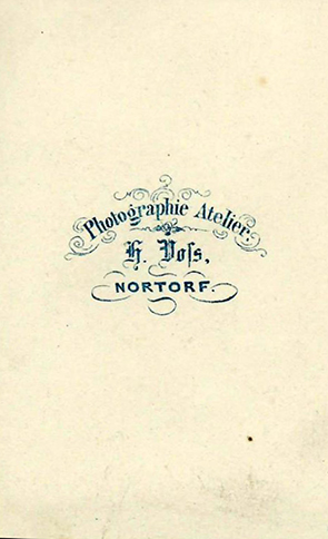 CDV Nortorf - Voss - Damenganzbildnis - verso