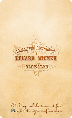 CDV Oldesloe Wiemer junior - junger Mann - verso