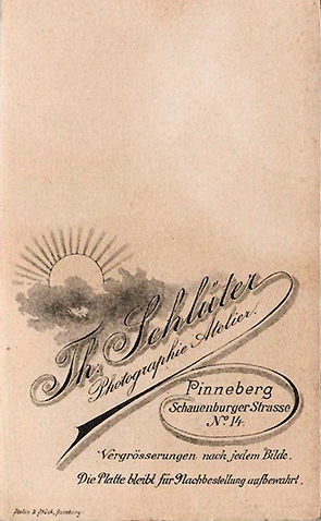 CDV Pinneberg Schlter Junger Mann verso