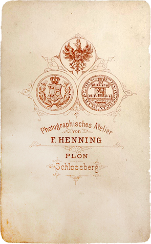 CDV Pln Henning - Frau mit 2 Kindern verso