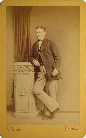 CDV Preetz - Duve - Herrenportrait - recte