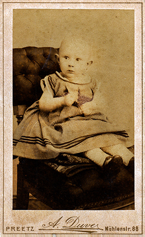 CDV Preetz Duve - Kinderbildnis recte