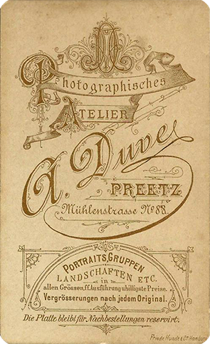 CDV Preetz - Duve - Vedute - verso
