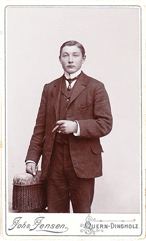 CDV Quern-Dingholz Jensen - Herrenportrait - recte