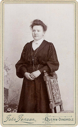 CDV Quern-Dingholz - Damenbildnis - recte