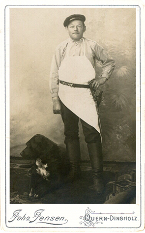 140401 - CDV - Quern - Jensen - Metzger mit Hund - recte