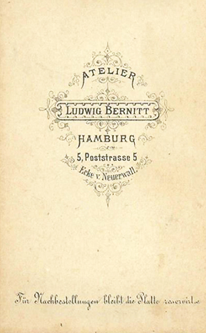 CDV Ratzeburg Bernitt Kleinkind - verso