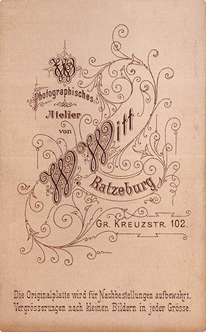 140502 - CDV - Ratzeburg  - Witt - Mann mit Hund - verso