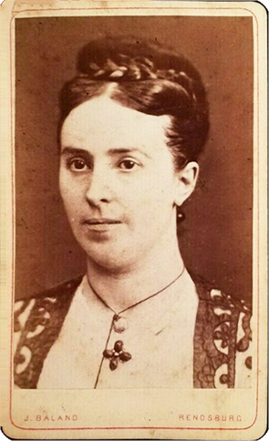 CDV Rendsburg - Baland - Damenbrustbild recte