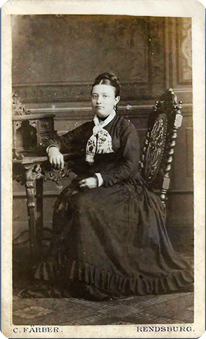 CDV Rendsburg Frber Frau und Kind recte
