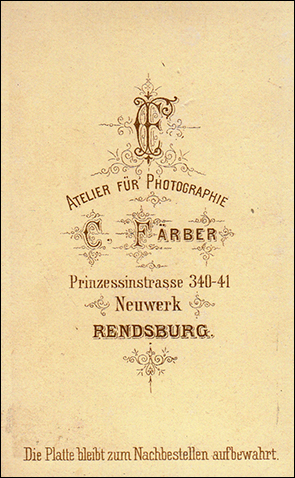 CDV - Rendsburg - Frber - Mnnerbildnis - versp