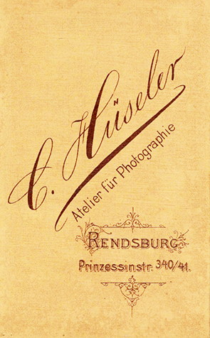 CDV Rendsburg Hueseler - Kinderportrait verso