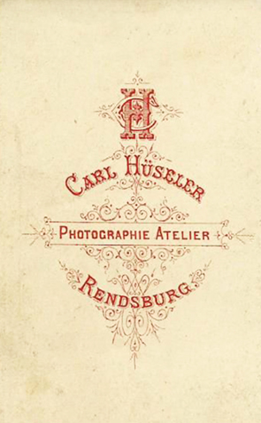 CDV Rendsburg Hseler - Mnnerbrustbild - verso