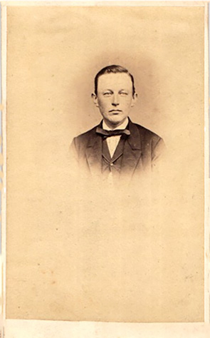 CDV Rendsburg Kanberg, Eduard - Mnnerkopf, Vignette recte