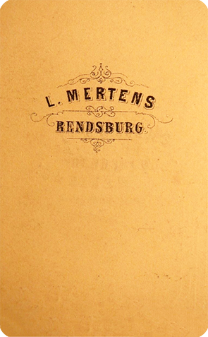 CDV Rendsburg Mertens junior - Dame im Oval verso