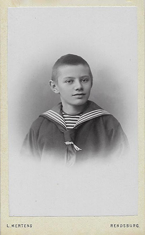 CDV Rendsburg Mertens junior - Junge im Matrosenanzug recte