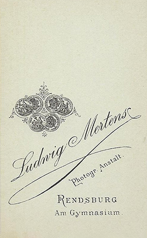 CDV Rendsburg Mertens junior - Junge im Matrosenanzug verso