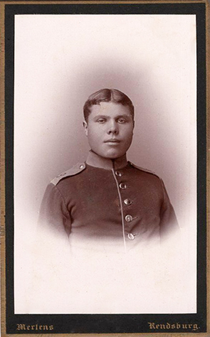 CDV Rendsburg Mertens junior - Soldat, Vignette recte
