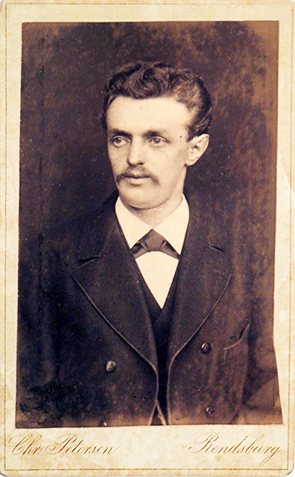 CDV Rendsburg Petersen - Herrenbrustbild recte