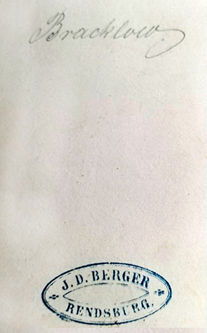 140615 CDV - Rendsburg - Berger - Bracklow, Kniestck - verso - klein