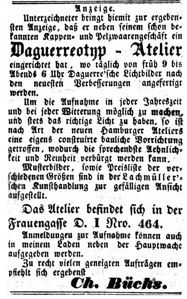 Bamberger Tagblatt vom 05. 08. 1847