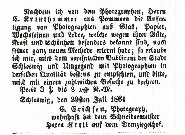 Schleswig - Erichsen - Annonce - klein