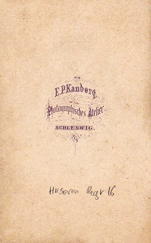140703 - Schleswig - Kanberg, Eduard - Soldat - verso