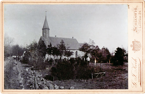 Schleswig - Koch - Kabinettkarte - Haddebyer Kirche - klein