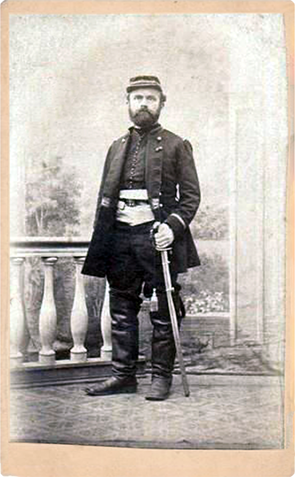 CDV Schleswig - Lorenzen Witwe - Franz. Offizier recte