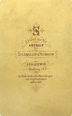 140708 - CDV Schleswig - Seligmueller_Frau_verso_klein