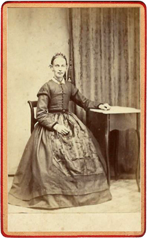 CDV Sonderburg Olin - Damenganzbildnis recte