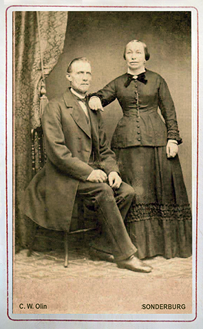CDV Sonderburg Olin - Frau und Herr Olin recte
