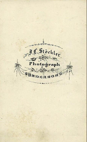 CDV Sonderborg Stoeckler Dame 1 verso