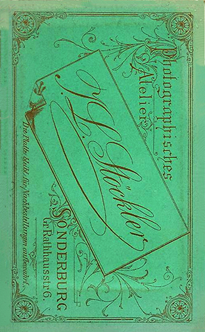 141103 - CDV - Sonderburg - Stoeckler - Dame, sitzend - verso