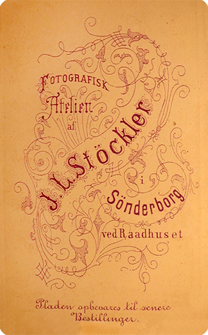 141103 - CDV - Sonderburg - Stoeckler - Junger Mann - verso