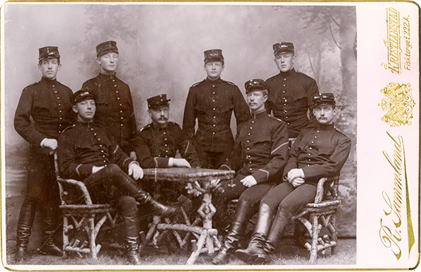 Sonderburg Sammland_Rudolf Kabinettfoto Soldaten recte