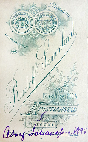 Sonderburg Sammland_Rudolf Herr-Vignette verso