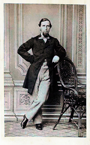 CDV Tnning - Andresen, Witwe - Mnnerganzbild recte