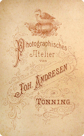 CDV Tnning - Andresen, Frau mit Kind verso