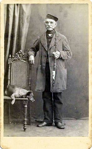 CDV  Tnning - Andresen, Johannes - Mann mit Pfeife recte