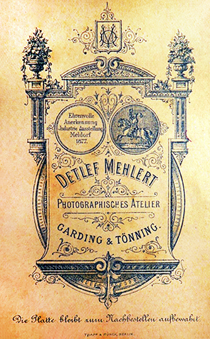 CDV - Tnning - Mehlert - Dame mit Strau verso