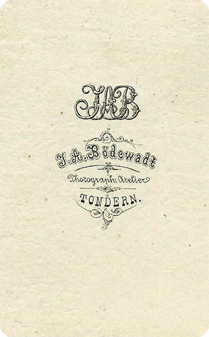 CDV Tondern Bdewadt - Frau und Kind - verso