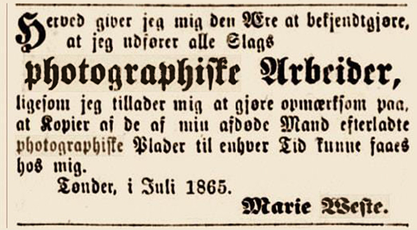 141304 tonder weste annonce_un_vestslesvigsk_1865 klein