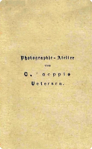 CDV Uetersen - Boepple - Frau Vignette verso