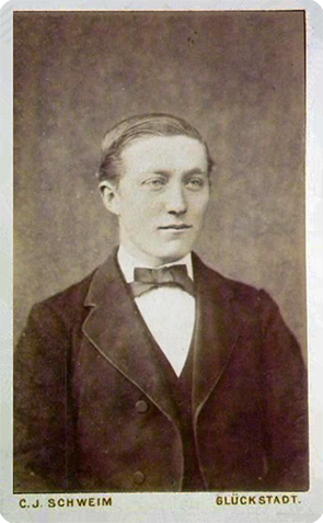 CDV Uetersen Schweim - Herrenhalbbildnis - recte