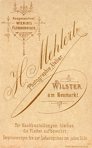 141901 - CDV - Wilster  - Mehlert - Mann stehend verso - klein