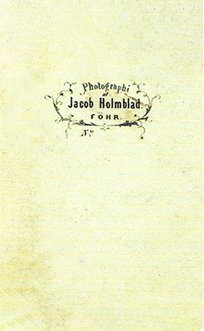 CDV Wyk Holmblad Damenganzbildnis verso