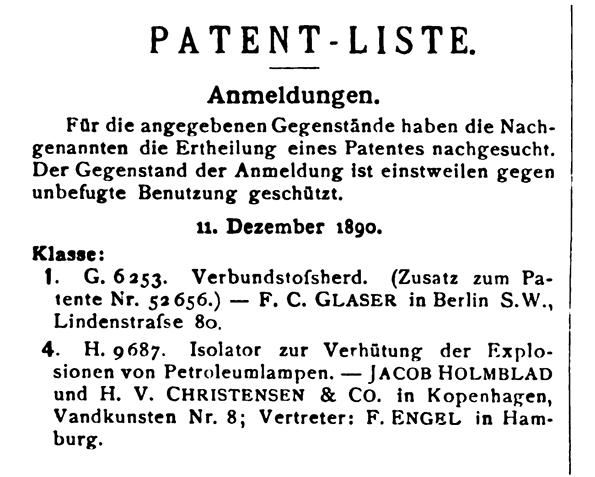 Wyk Holmblad Patenantrag Detail