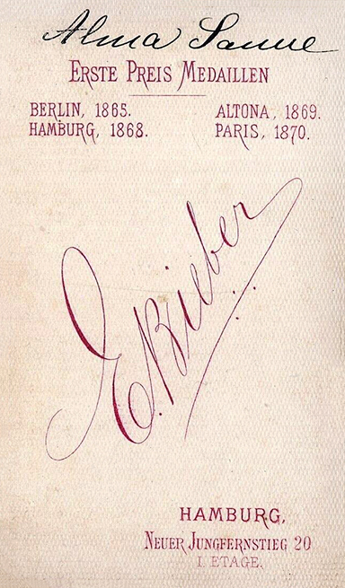 400030 - Emilie Bieber Frhes Revers einer Cdv - klein