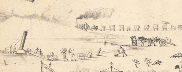 Maurisset - Daguerreotypomania - Detail - Transport